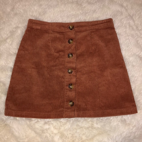 Forever 21 Dresses & Skirts - Forever 21 Corduroy Button Down Skirt